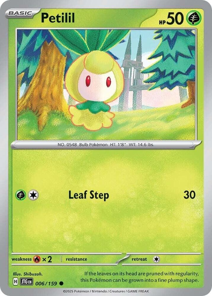 Petilil 006/159, Journey Together Pokémon card