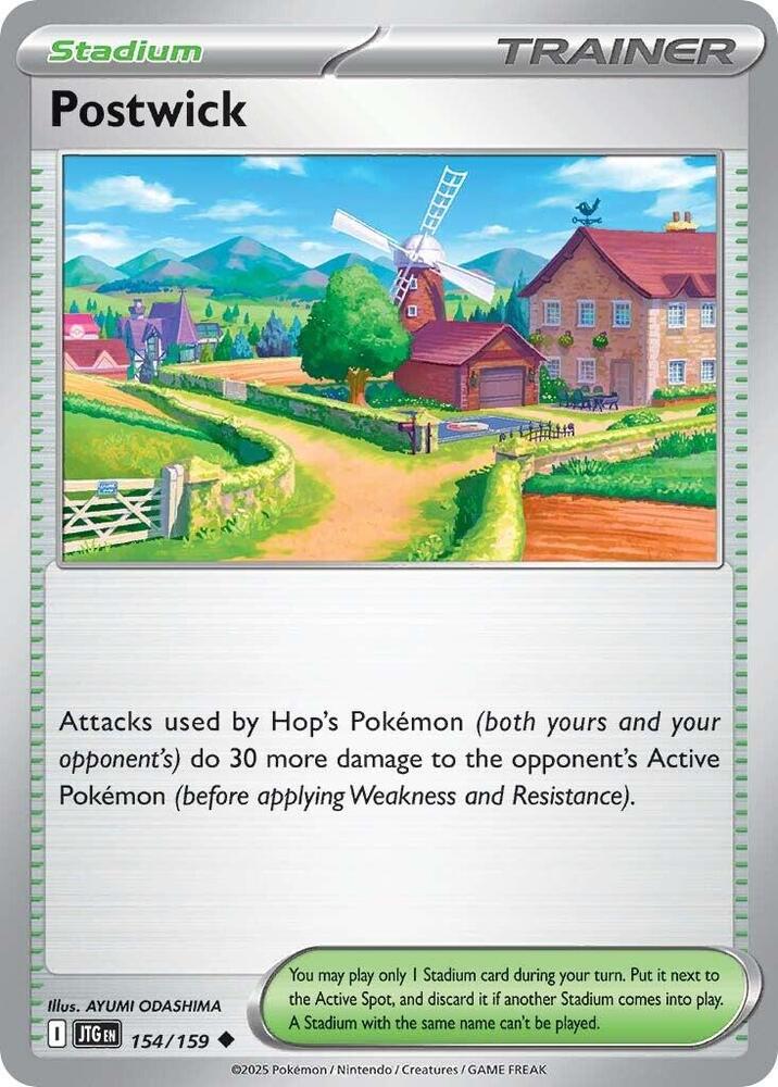 Postwick 154/159 — Journey Together Pokémon card