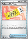 Redeemable Ticket 156/159 — Journey Together Pokémon card