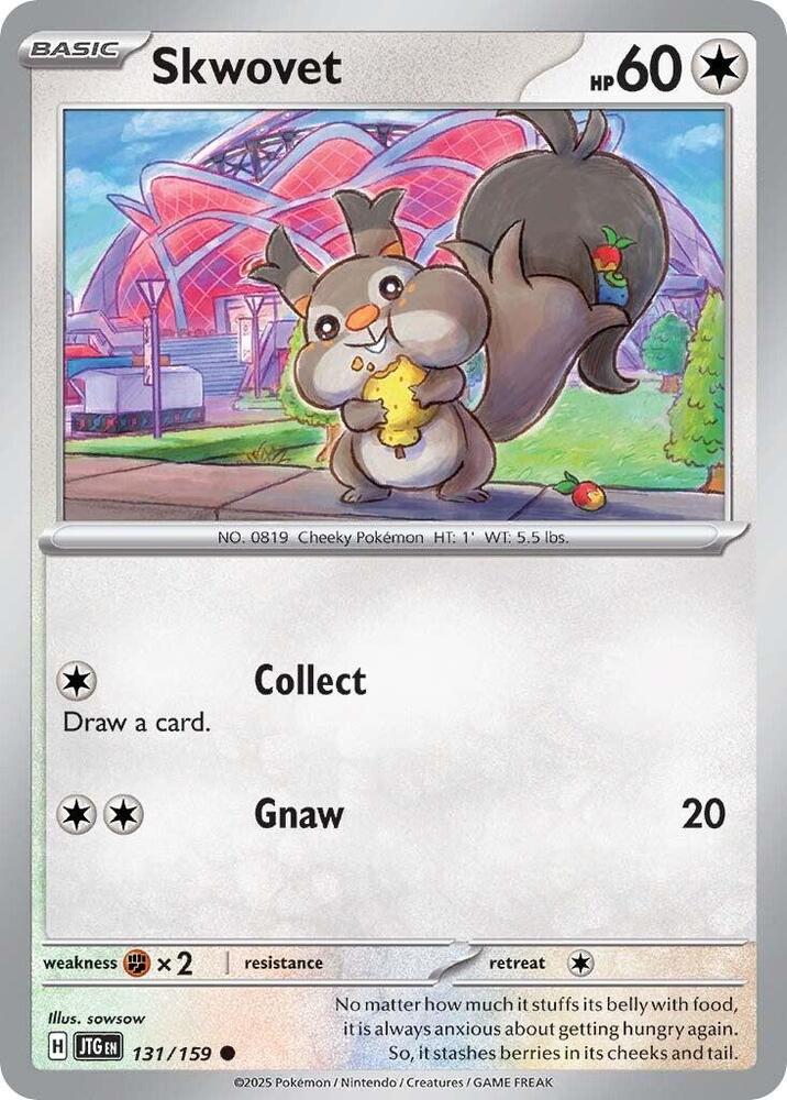 Skwovet 131/159, Journey Together Pokémon card