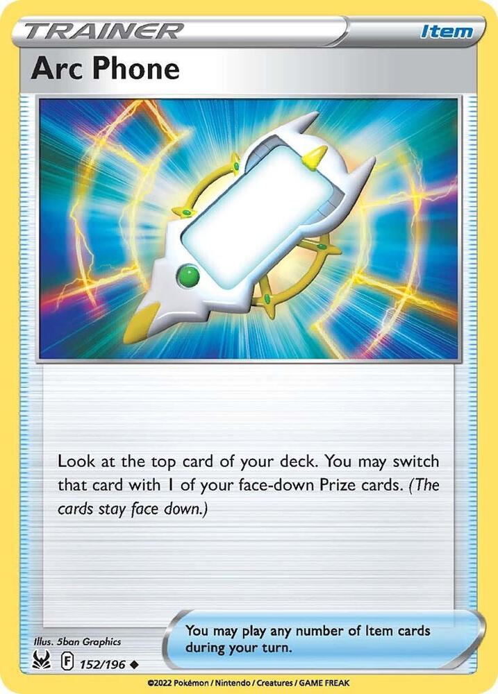 Arc Phone 152/196 — Lost Origin Pokémon card