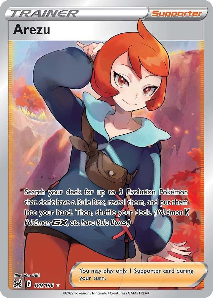 Arezu 189/196 Holofoil — Lost Origin Pokémon card