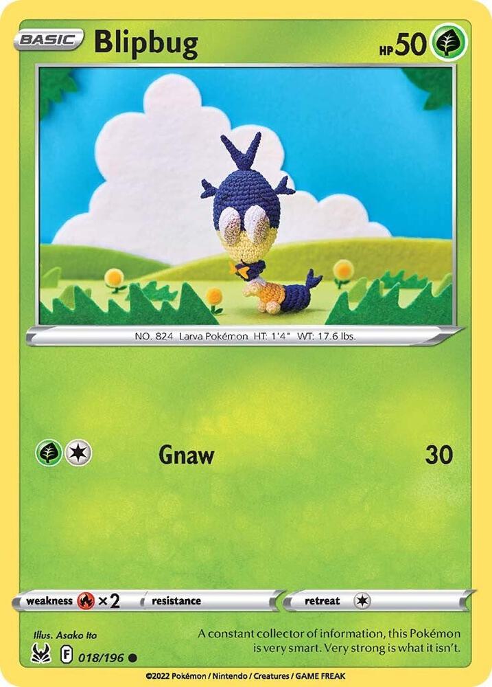 Blipbug 018/196 — Lost Origin Pokémon card