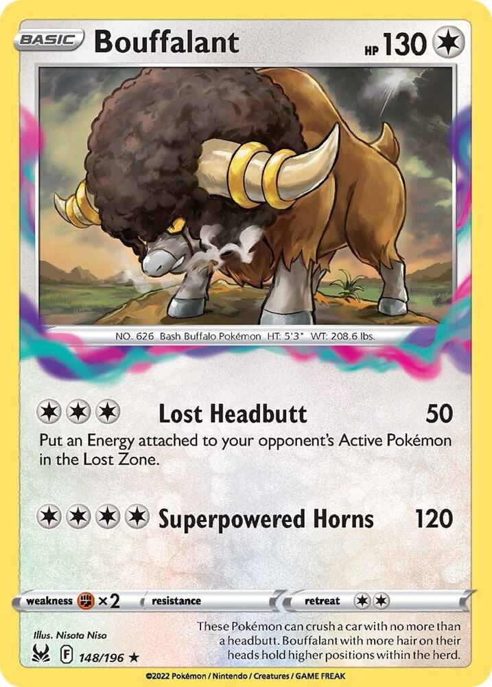 Bouffalant 148/196 — Lost Origin Pokémon card