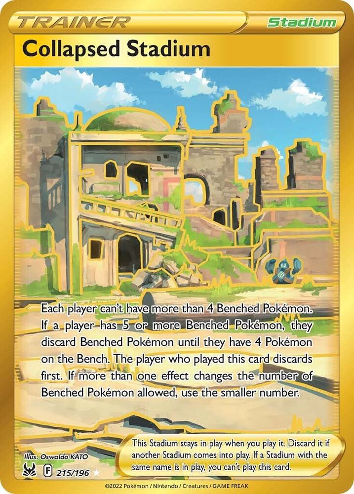 Collapsed Stadium 215/196 Holofoil — Lost Origin Pokémon card