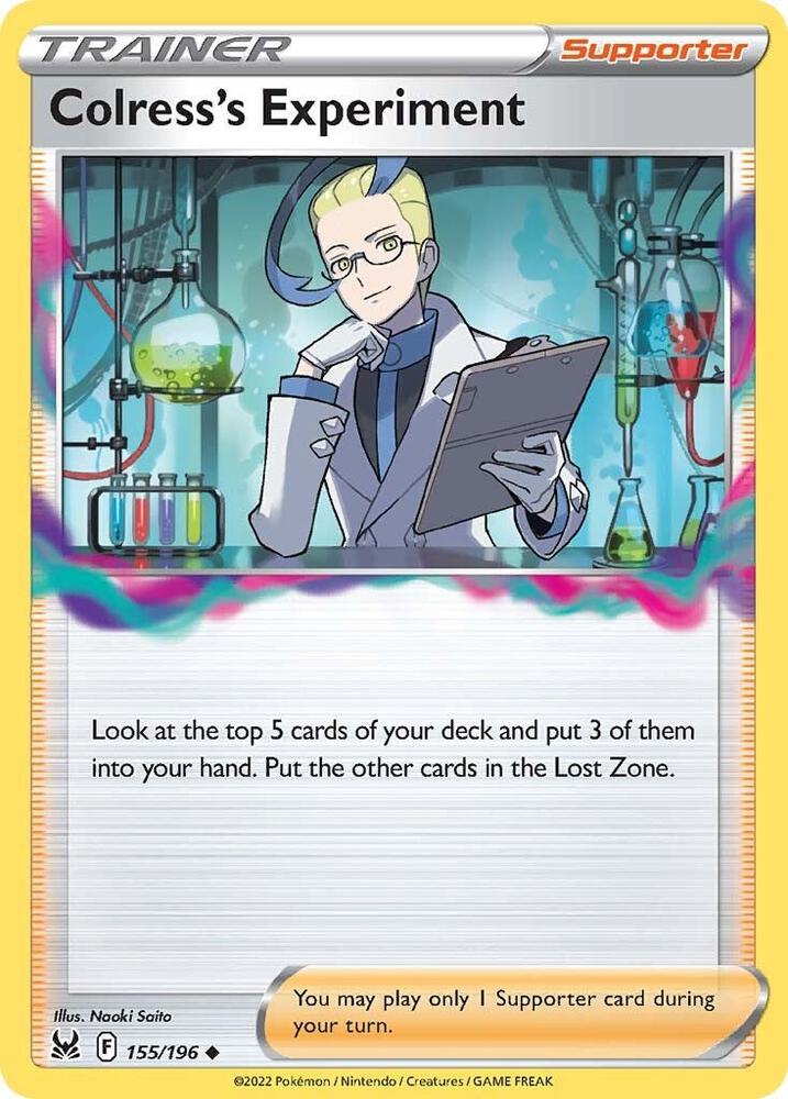 Colress's Experiment 155/196 — Lost Origin Pokémon card