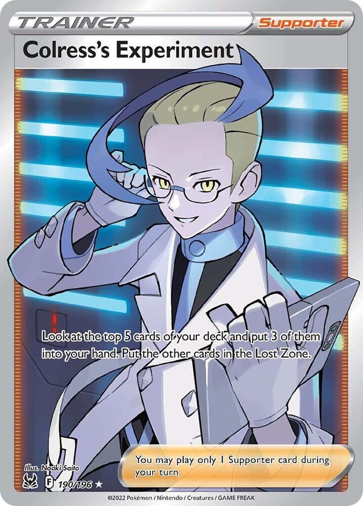Colress's Experiment 190/196 Holofoil — Lost Origin Pokémon card