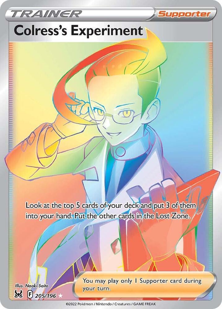 Colress's Experiment 205/196 Holofoil — Lost Origin Pokémon card