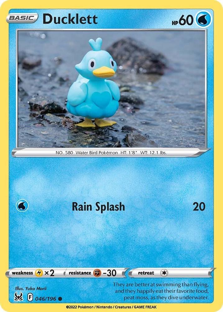Ducklett 046/196 — Lost Origin Pokémon card