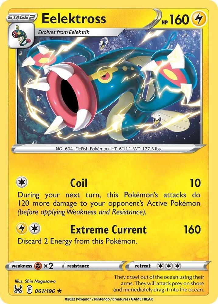 Eelektross 061/196 Reverse Holofoil — Lost Origin Pokémon card