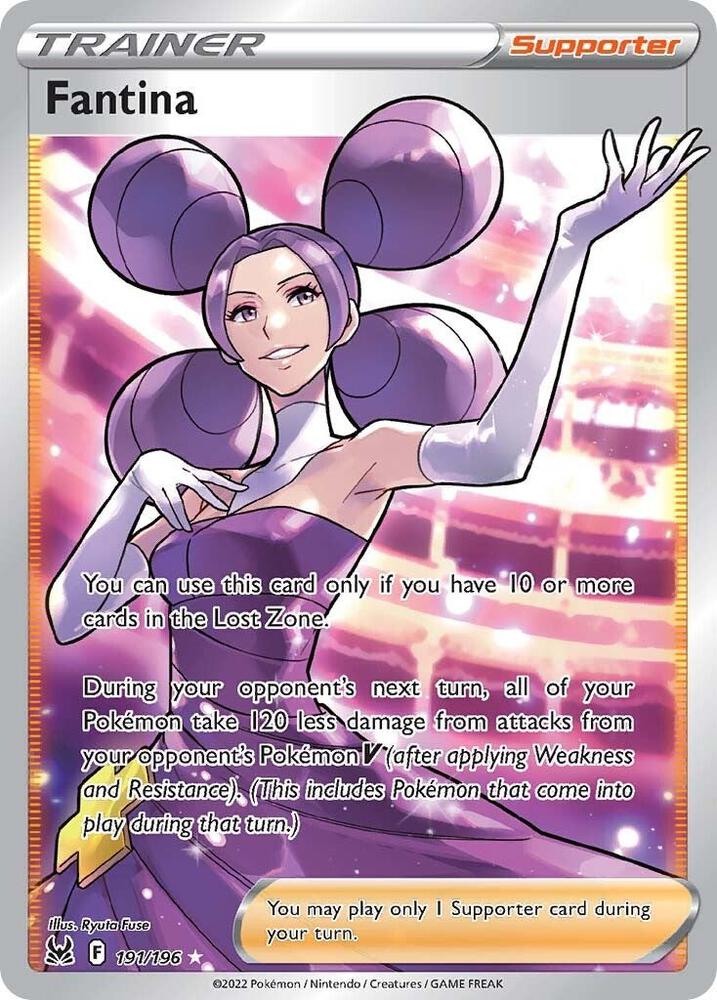 Fantina 191/196 Holofoil — Lost Origin Pokémon card