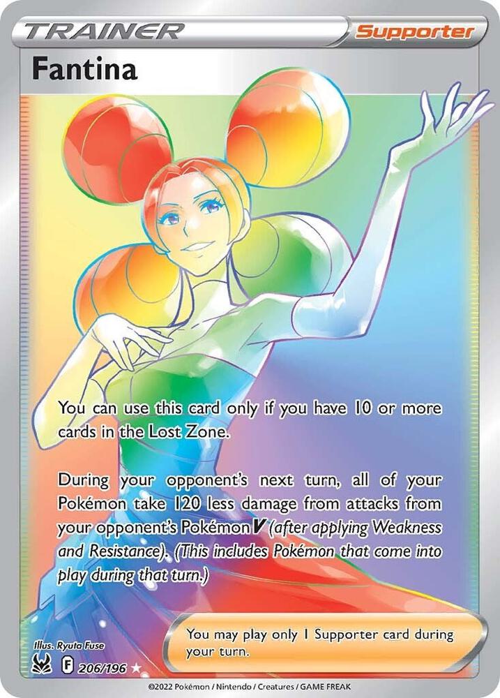 Fantina 206/196 Holofoil — Lost Origin Pokémon card