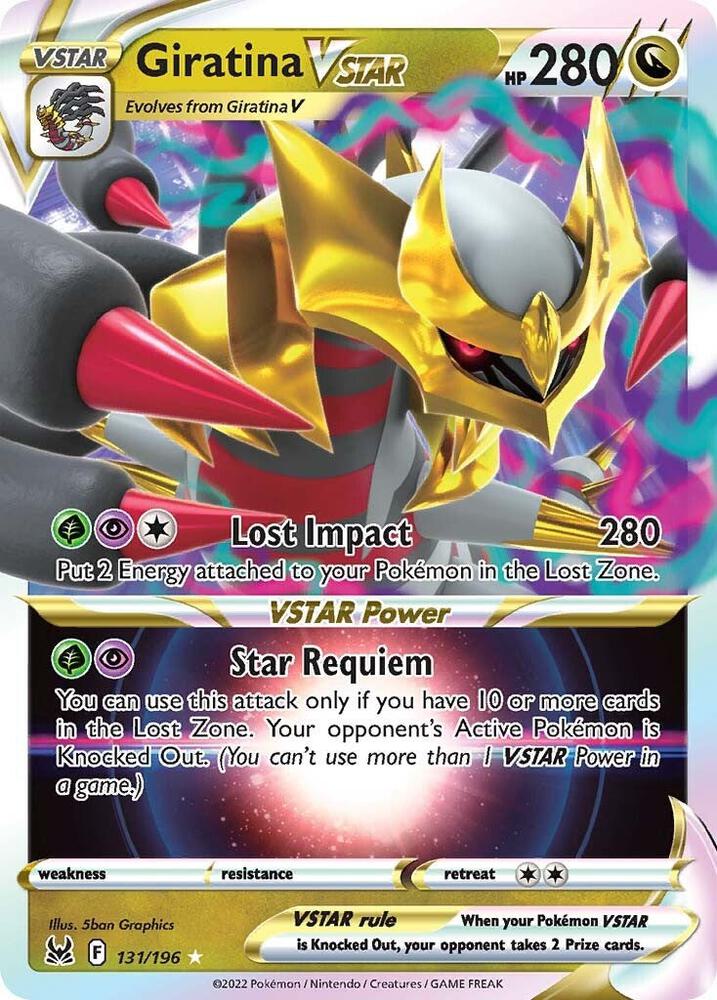 Giratina VSTAR 131/196 Holofoil — Lost Origin Pokémon card