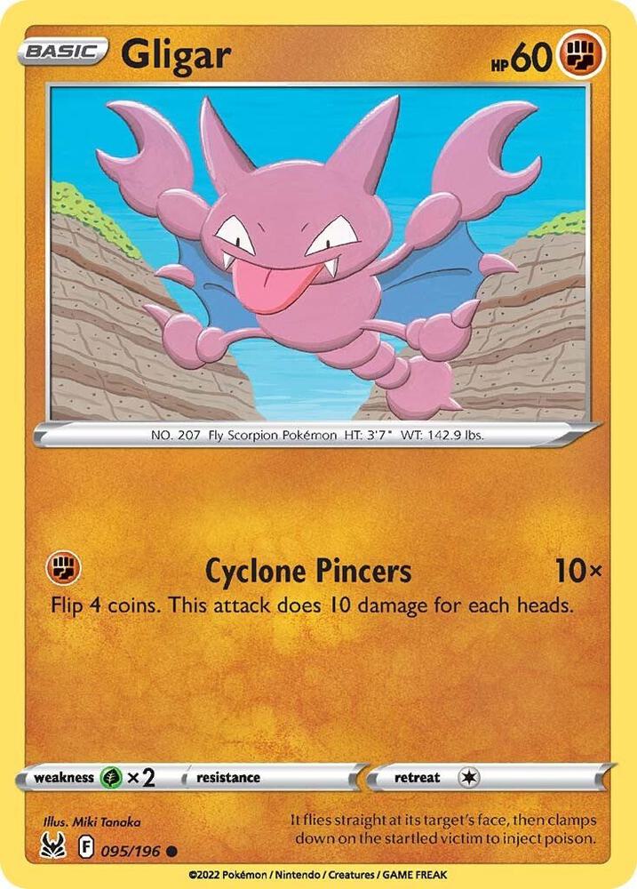 Gligar 095/196 — Lost Origin Pokémon card
