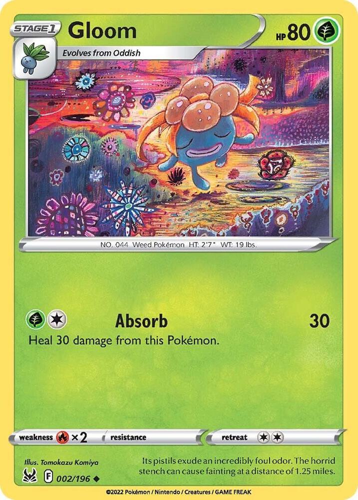 Gloom 002/196 — Lost Origin Pokémon card