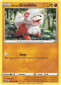 Hisuian Growlithe 083/196 Reverse Holofoil, Lost Origin Pokémon card