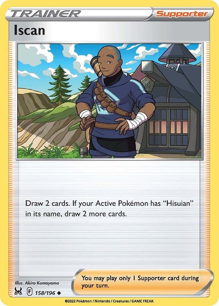 Iscan 158/196 Reverse Holofoil — Lost Origin Pokémon card