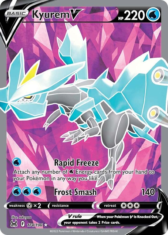 Kyurem V 174/196 Holofoil — Lost Origin Pokémon card
