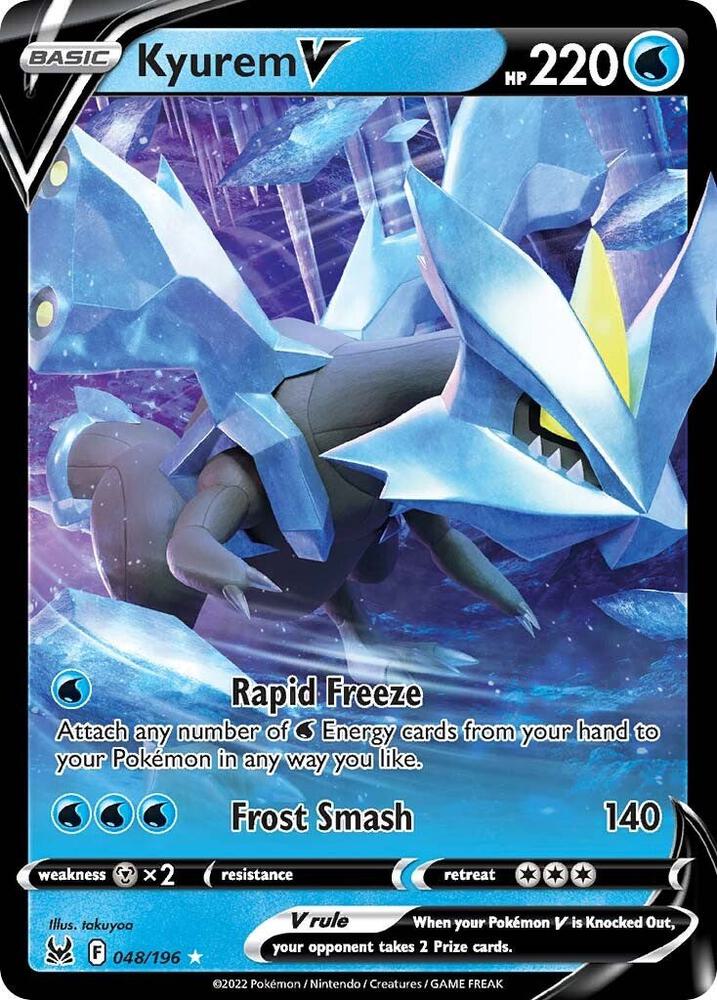 Kyurem V 048/196 Holofoil — Lost Origin Pokémon card