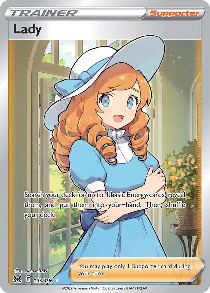 Lady 193/196 Holofoil — Lost Origin Pokémon card