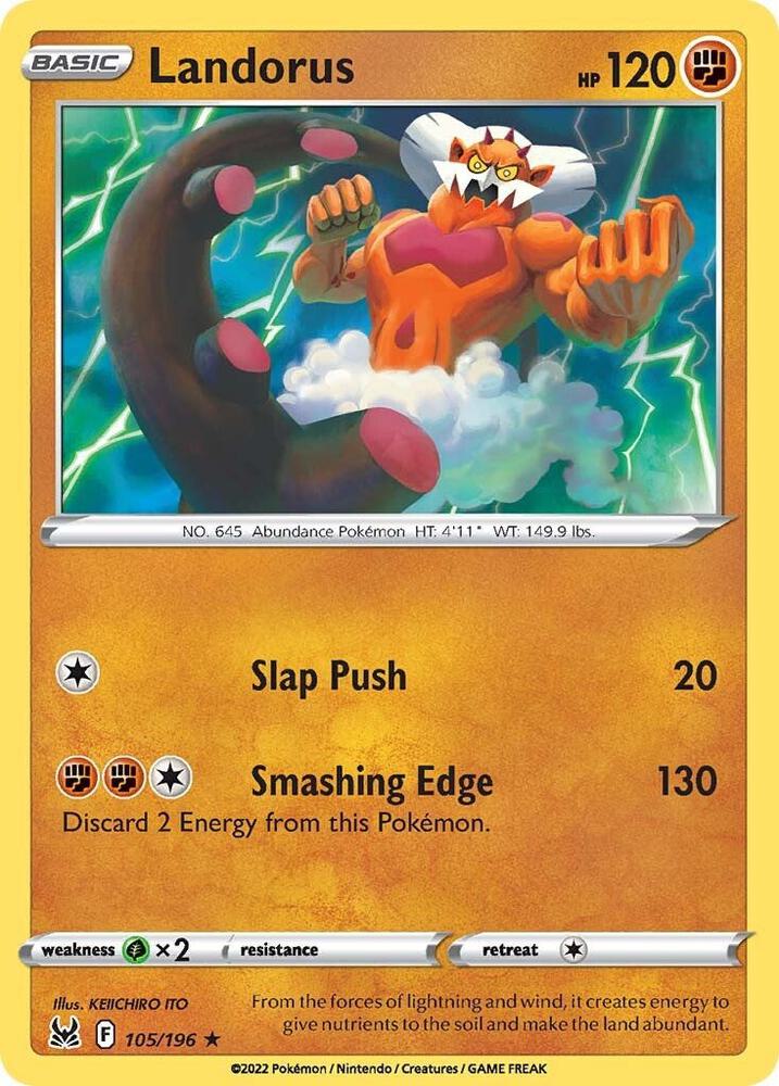 Landorus 105/196 — Lost Origin Pokémon card