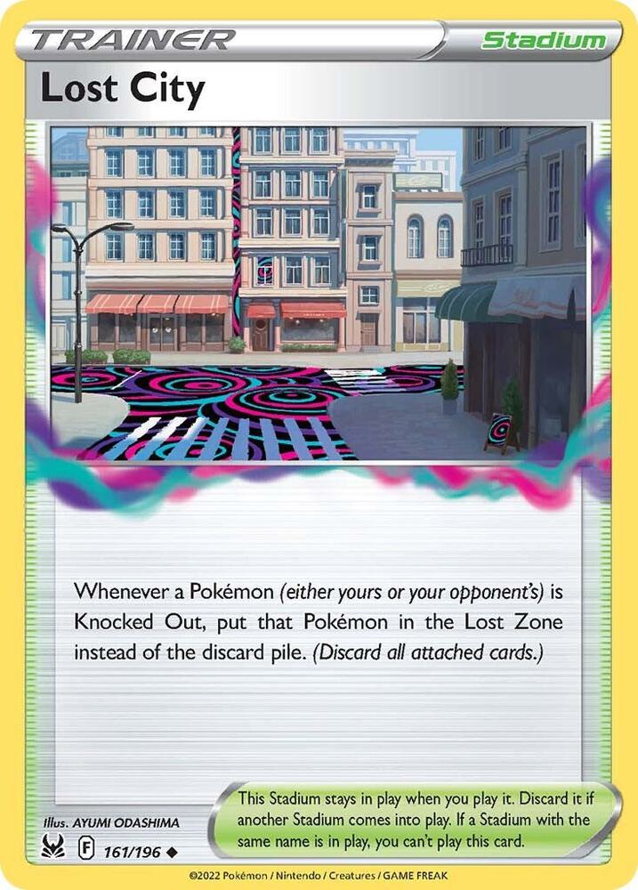 Lost City 161/196 Reverse Holofoil — Lost Origin Pokémon card