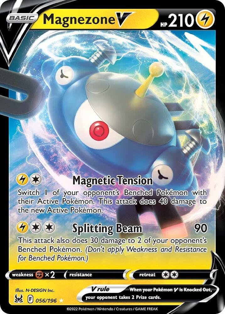 Magnezone V 056/196 Holofoil — Lost Origin Pokémon card