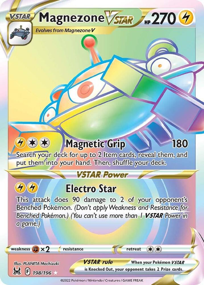 Magnezone VSTAR 198/196 Holofoil — Lost Origin Pokémon card