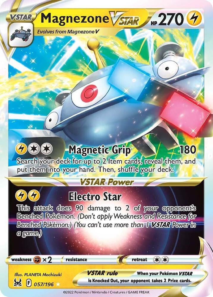 Magnezone VSTAR 057/196 Holofoil — Lost Origin Pokémon card