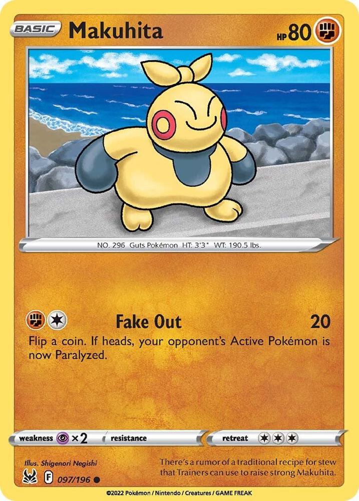 Makuhita 097/196 — Lost Origin Pokémon card