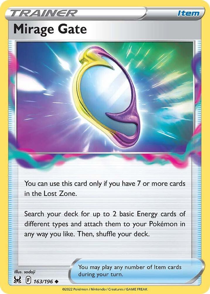 Mirage Gate 163/196 Reverse Holofoil — Lost Origin Pokémon card