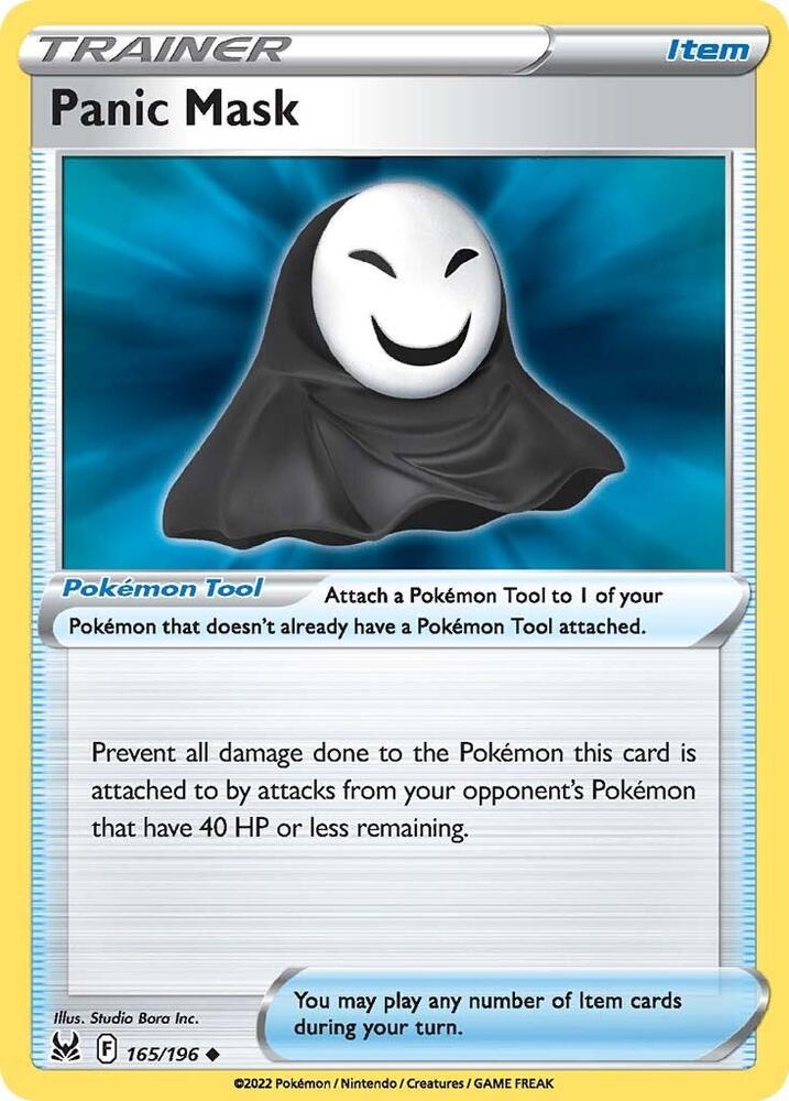 Panic Mask 165/196 — Lost Origin Pokémon card
