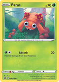 Paras 004/196 Reverse Holofoil — Lost Origin Pokémon card