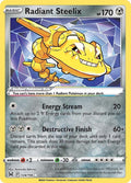 Radiant Steelix 124/196 Holofoil, Lost Origin Pokémon card