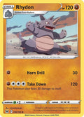 Rhydon 090/196 Reverse Holofoil, Lost Origin Pokémon card