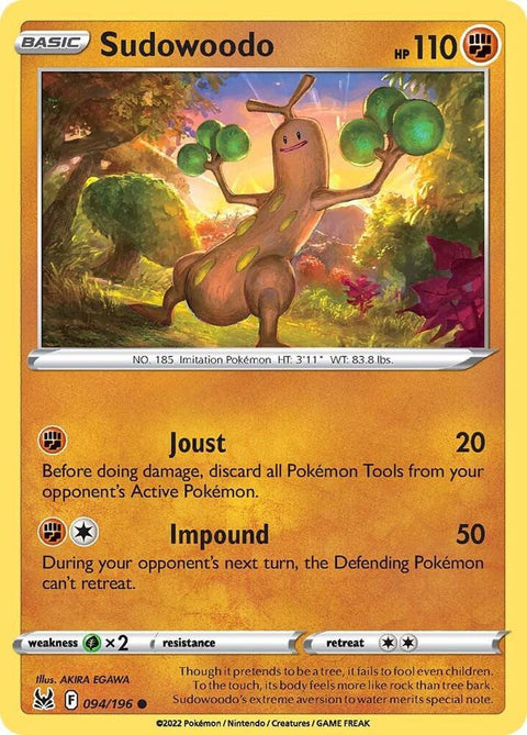 Pokemon - Lost Origin - Sudowoodo - 094/196