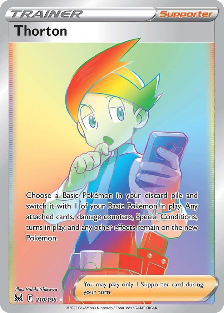 Thorton 210/196 Holofoil — Lost Origin Pokémon card