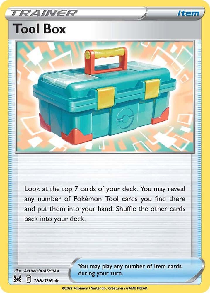 Tool Box 168/196 Reverse Holofoil — Lost Origin Pokémon card