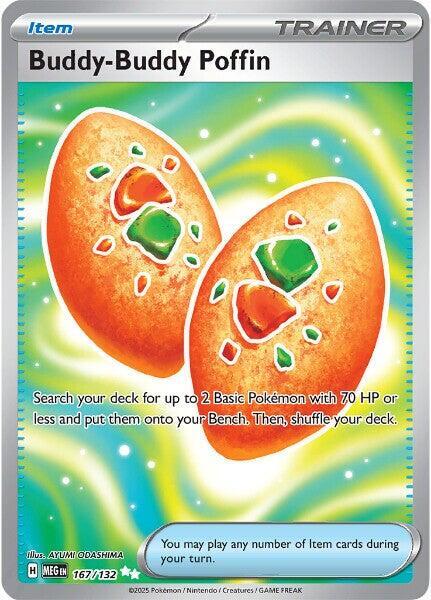 Pokemon - Mega Evolution - Buddy-Buddy Poffin - 167/132 - Holofoil