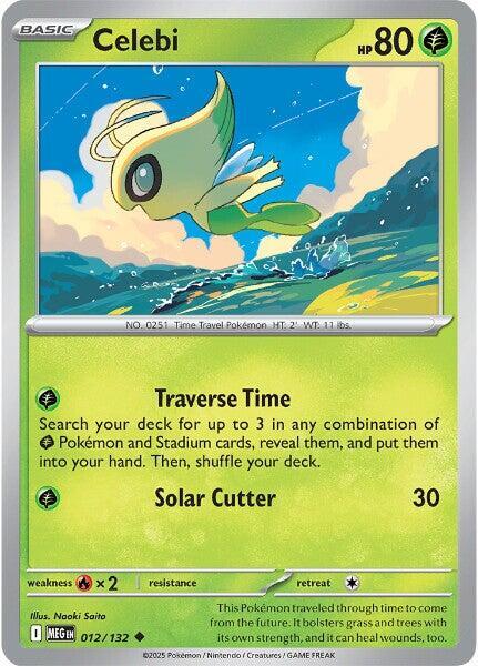 Celebi 012/132 — Mega Evolution Pokémon card