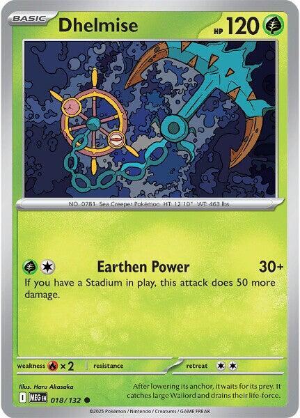 Pokemon - Mega Evolution - Dhelmise - 018/132 - Reverse Holofoil