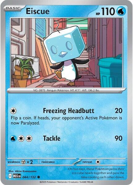 Eiscue 044/132 Reverse Holofoil — Mega Evolution Pokémon card