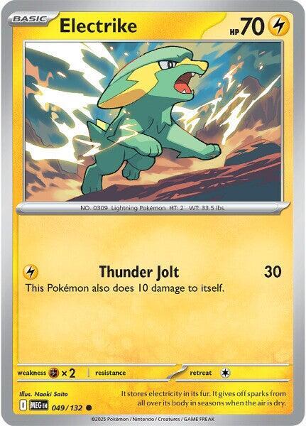 Electrike 049/132 — Mega Evolution Pokémon card