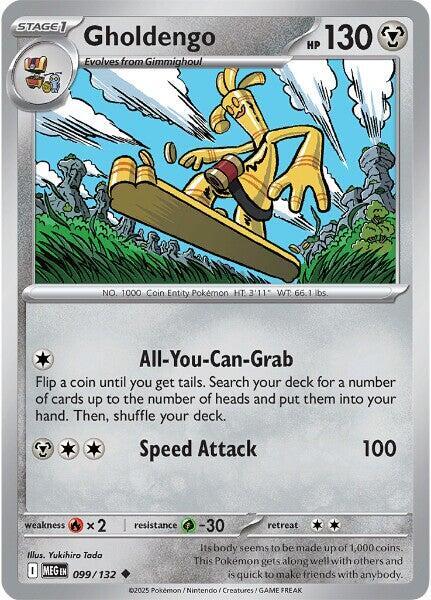 Pokemon - Mega Evolution - Gholdengo - 099/132 - Reverse Holofoil