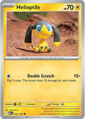 Helioptile 052/132 Reverse Holofoil — Mega Evolution Pokémon card