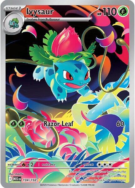 Ivysaur 134/132 Holofoil — Mega Evolution Pokémon card