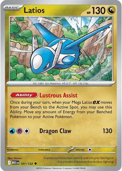 Latios 101/132 — Mega Evolution Pokémon card