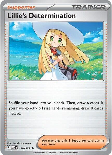 Lillie's Determination 119/132 — Mega Evolution Pokémon card