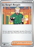 Lt. Surge's Bargain 120/132 Reverse Holofoil — Mega Evolution Pokémon card