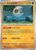 Lunatone 074/132 Holofoil — Mega Evolution Pokémon card